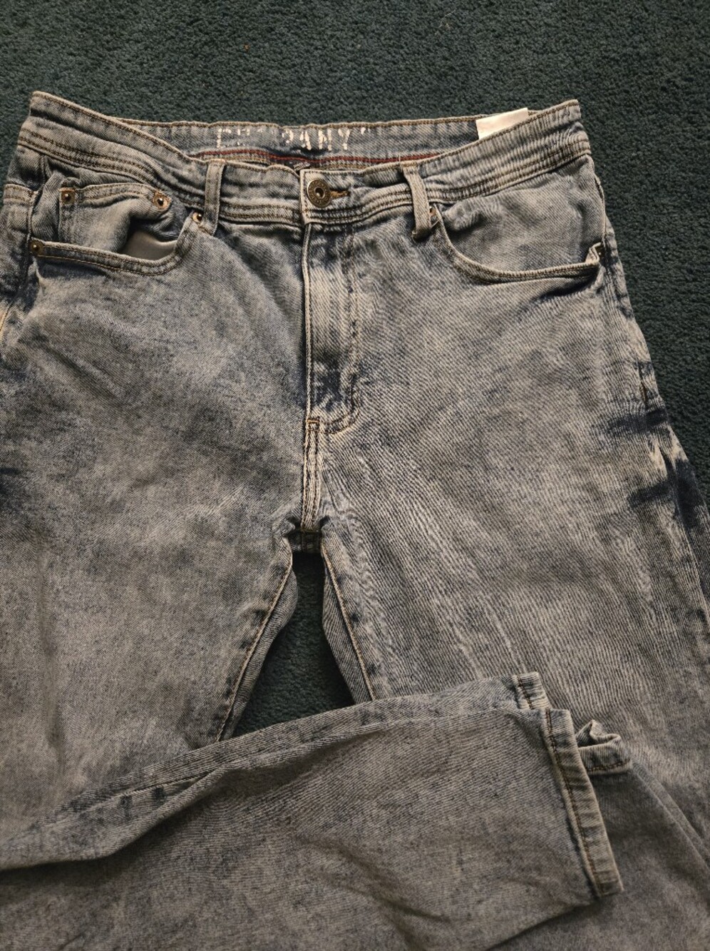 Light Wash Stonewashed Denim Jeans